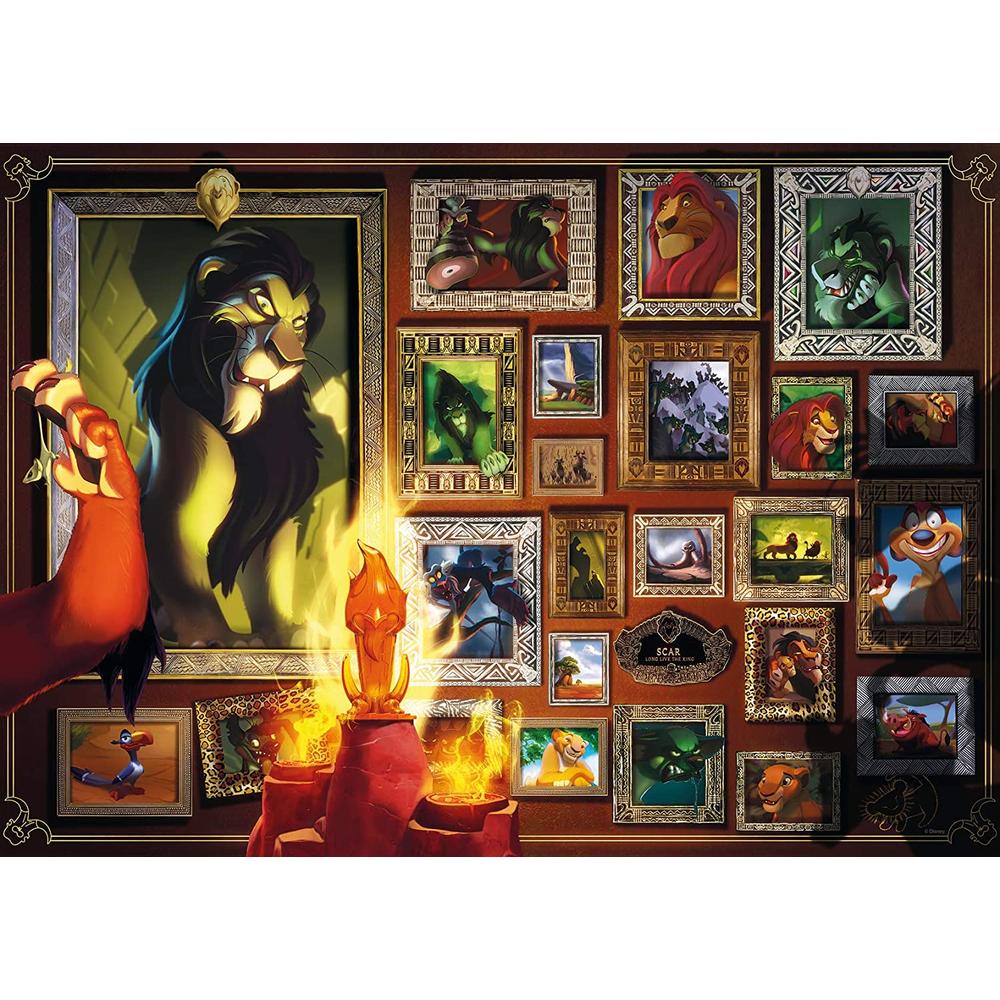 Foto 2 | Rompecabezas Ravensburger Disney Villanos Scar 1000 Piezas