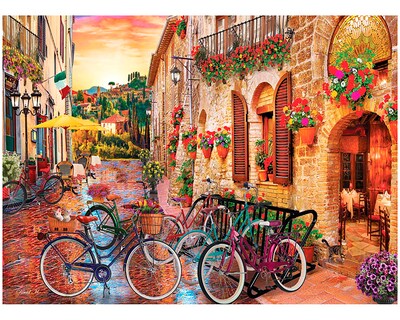 Foto 2 | Rompecabezas Anatolian David Maclean: Bicicletas en la Toscana 1000 Piezas