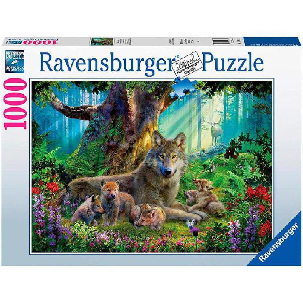 Foto 2 pulgar | Rompecabezas Ravensburger Lobos En El Bosque 1000 Piezas