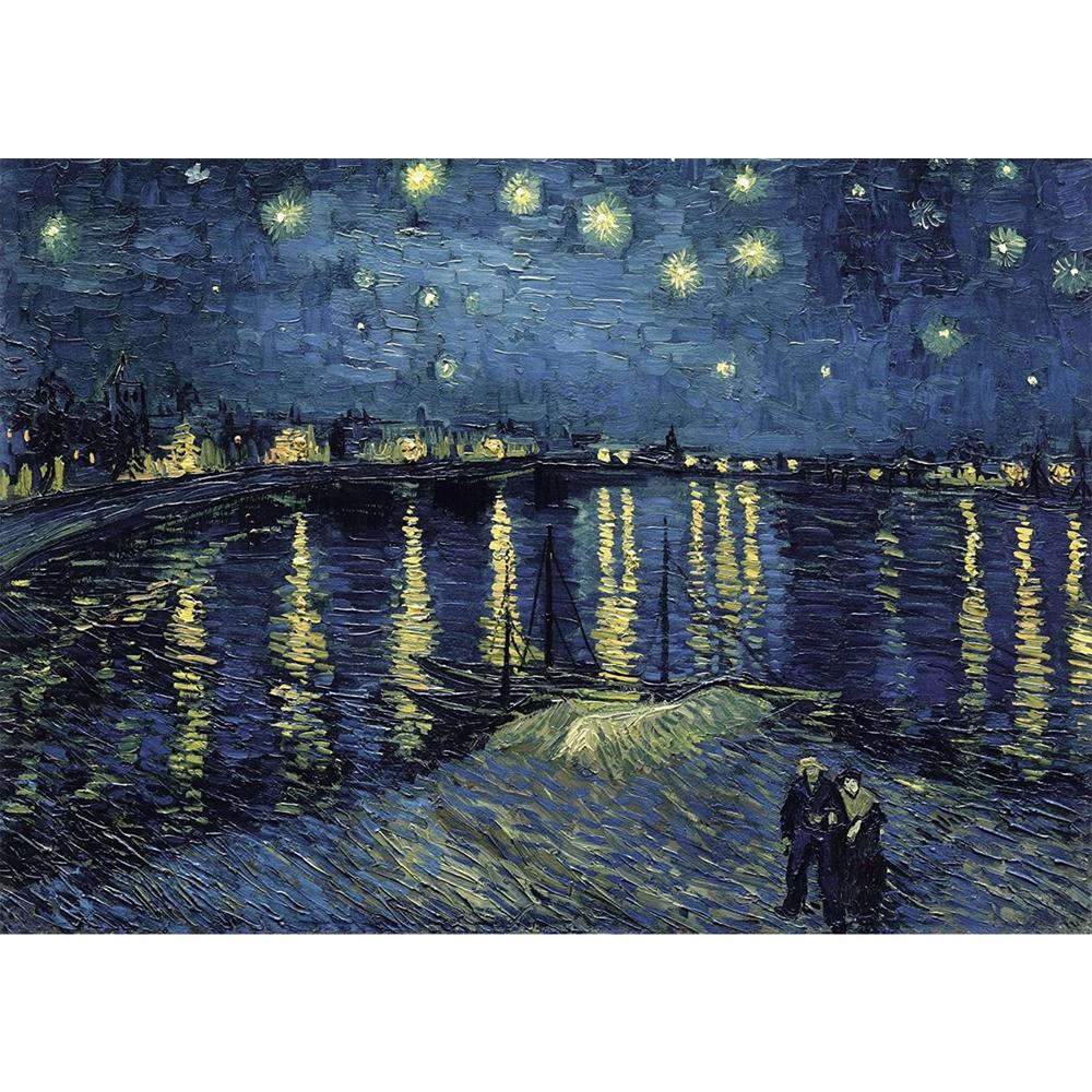 Foto 2 | Rompecabezas Ravensburger Van Gogh: Noche Estrellada 1000 Piezas