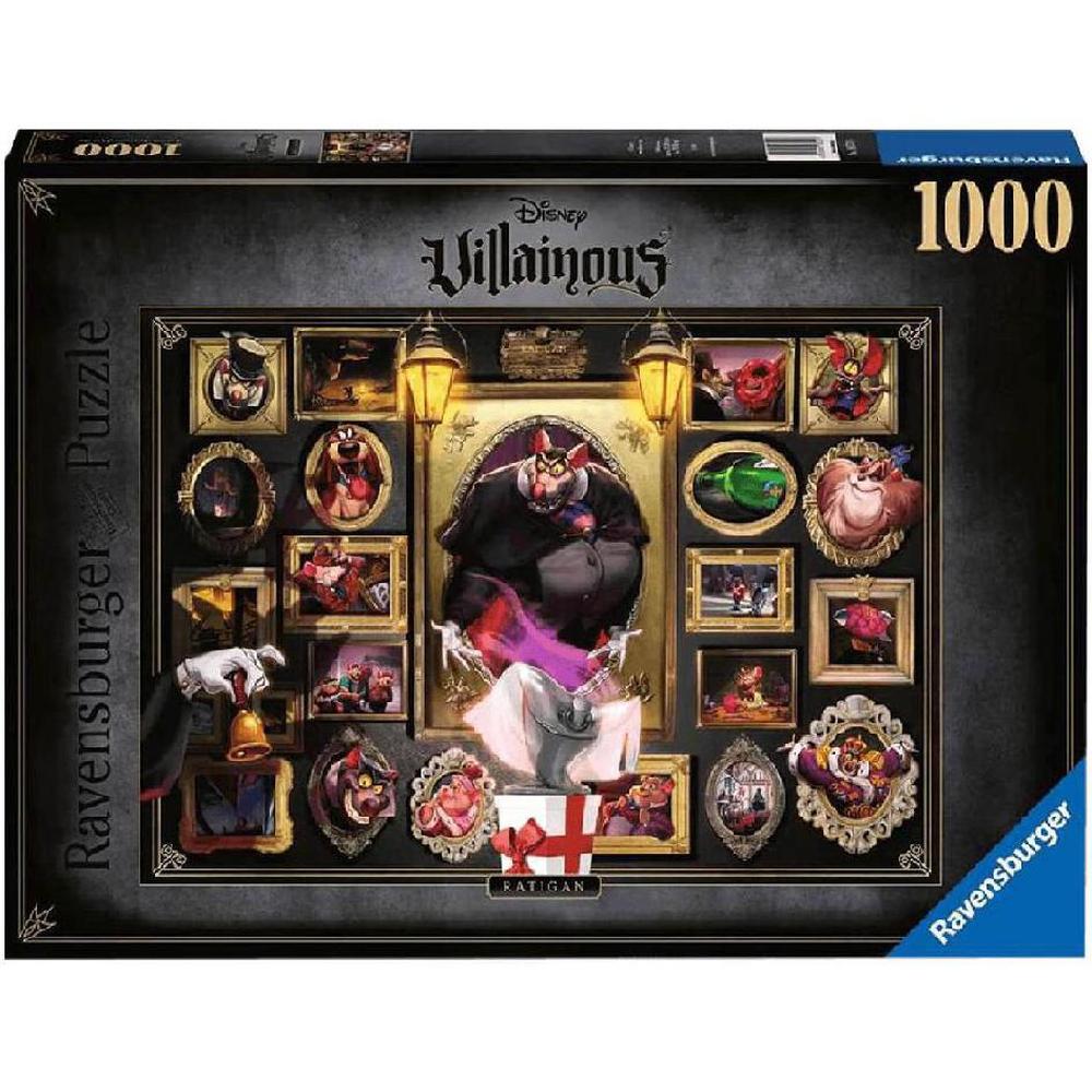 Foto 2 pulgar | Rompecabezas De Disney Villanos Ratigan 1000 Piezas Ravensburger