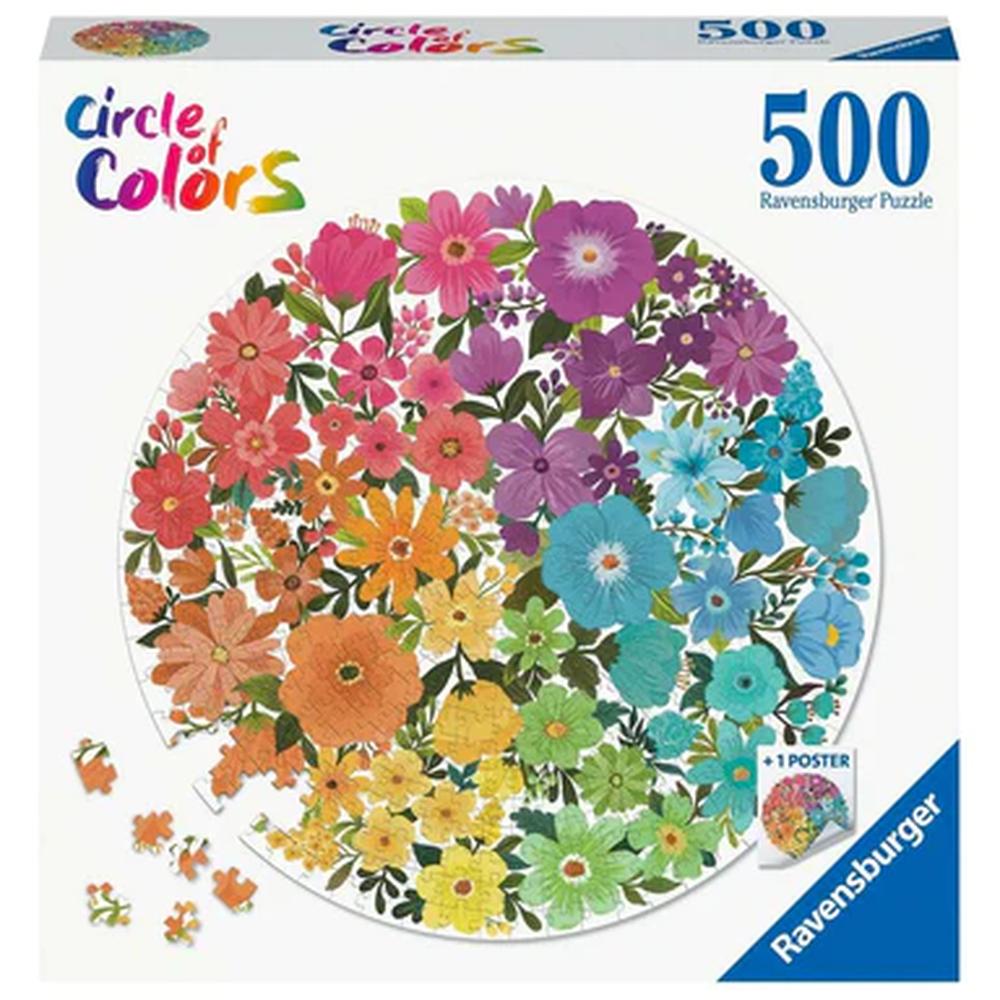 Foto 2 pulgar | Rompecabezas Flores 500 Piezas Ravensburger