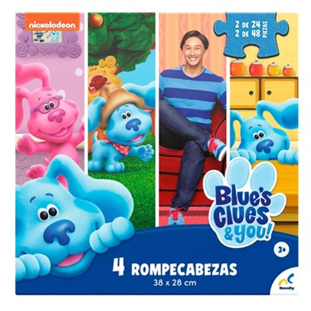 Foto 3 pulgar | Rompecabezas 4en1pistas De Blue 24 Y 48 Piezas