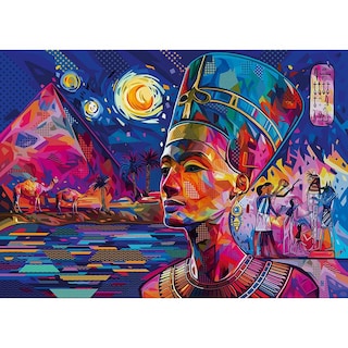 Foto 2 | Rompecabezas Nefertiti En El Nilo 1000 Piezas Ravensburger
