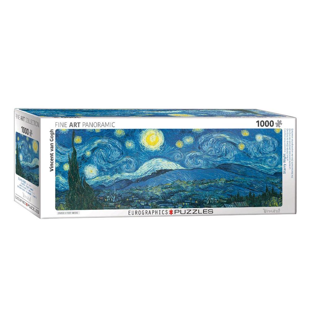 Foto 2 pulgar | Rompecabezas Panorámico Van Gogh Noche Estrellada 1000 Pz