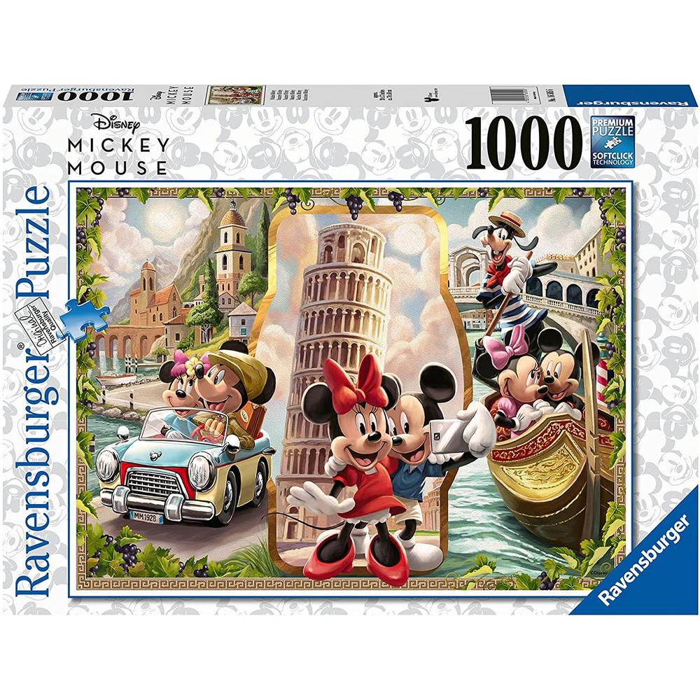 Rompecabezas Vacaciones de Mickey y Minnie Mouse Ravensburger de 1000 Piezas