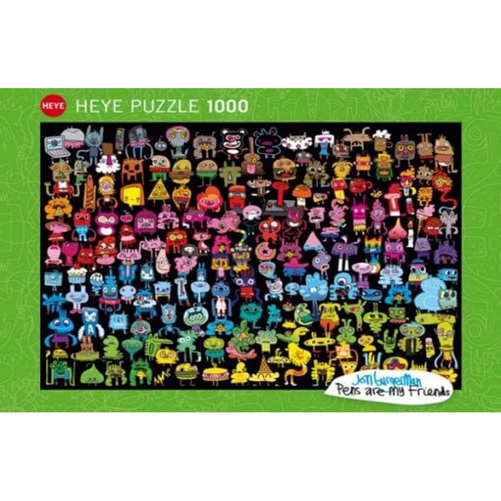 Foto 2 pulgar | Rompecabezas Heye  Burgerman Doodle Rainbow de 1000 Piezas