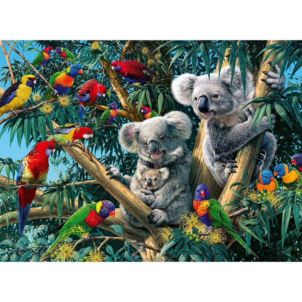 Foto 3 pulgar | Rompecabezas Ravensburger Koalas en el Árbol 500 Piezas