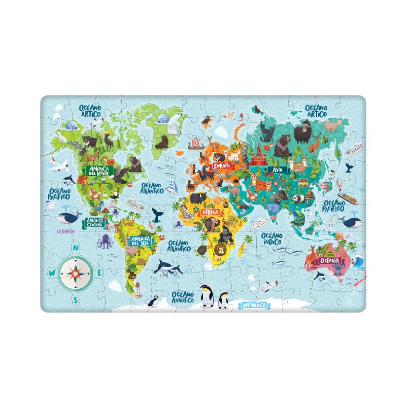 Foto 2 | Mapa Mundial Storyland Gigante para Niños