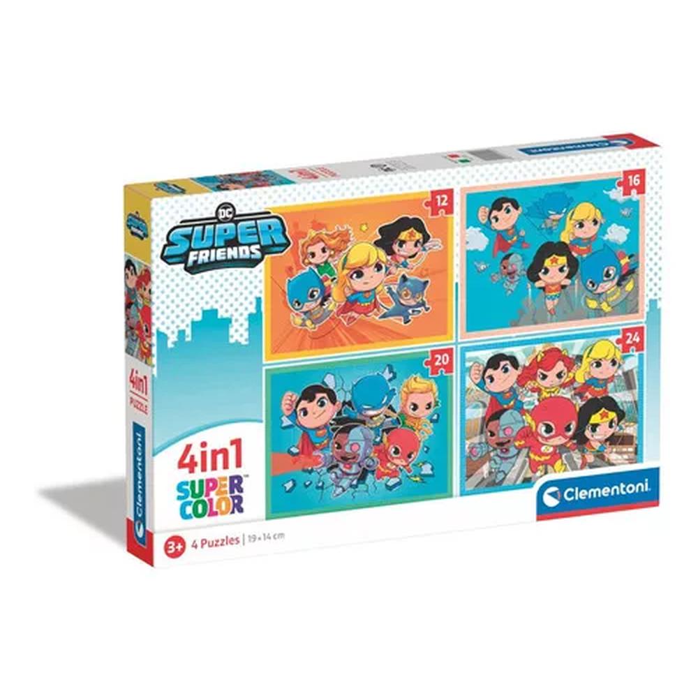 Rompecabezas Clementoni DC Super Friends 4 en 1