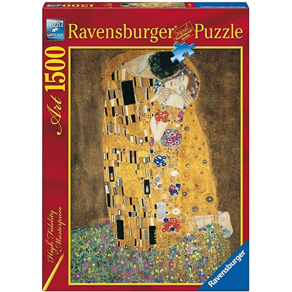 Foto 2 pulgar | Rompecabezas Ravensburger Klimt: El Beso 1500 Piezas