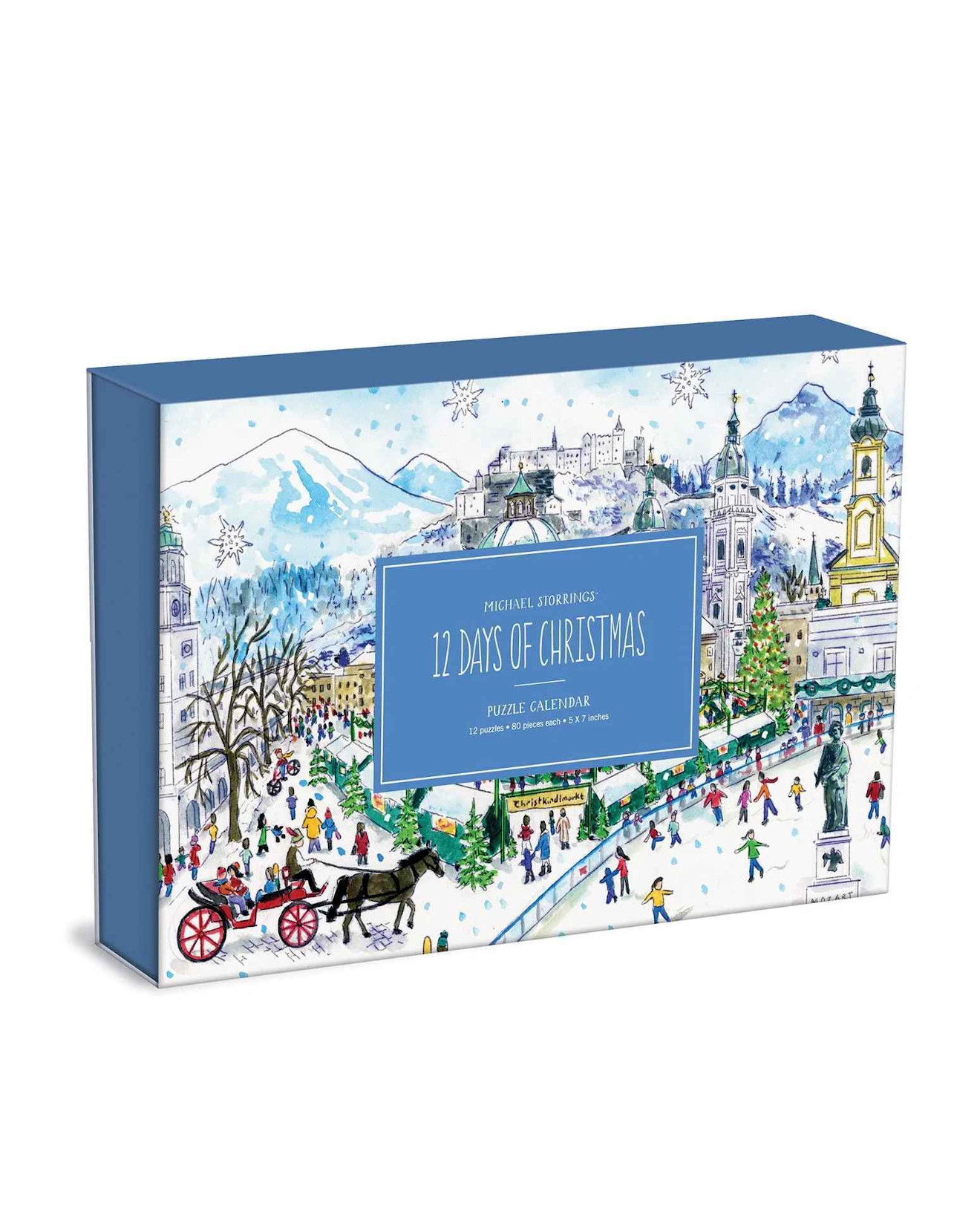 Foto 1 | Rompecabezas Michael Storrings 12 Days Of Christmas Puzzle Advent Calendar