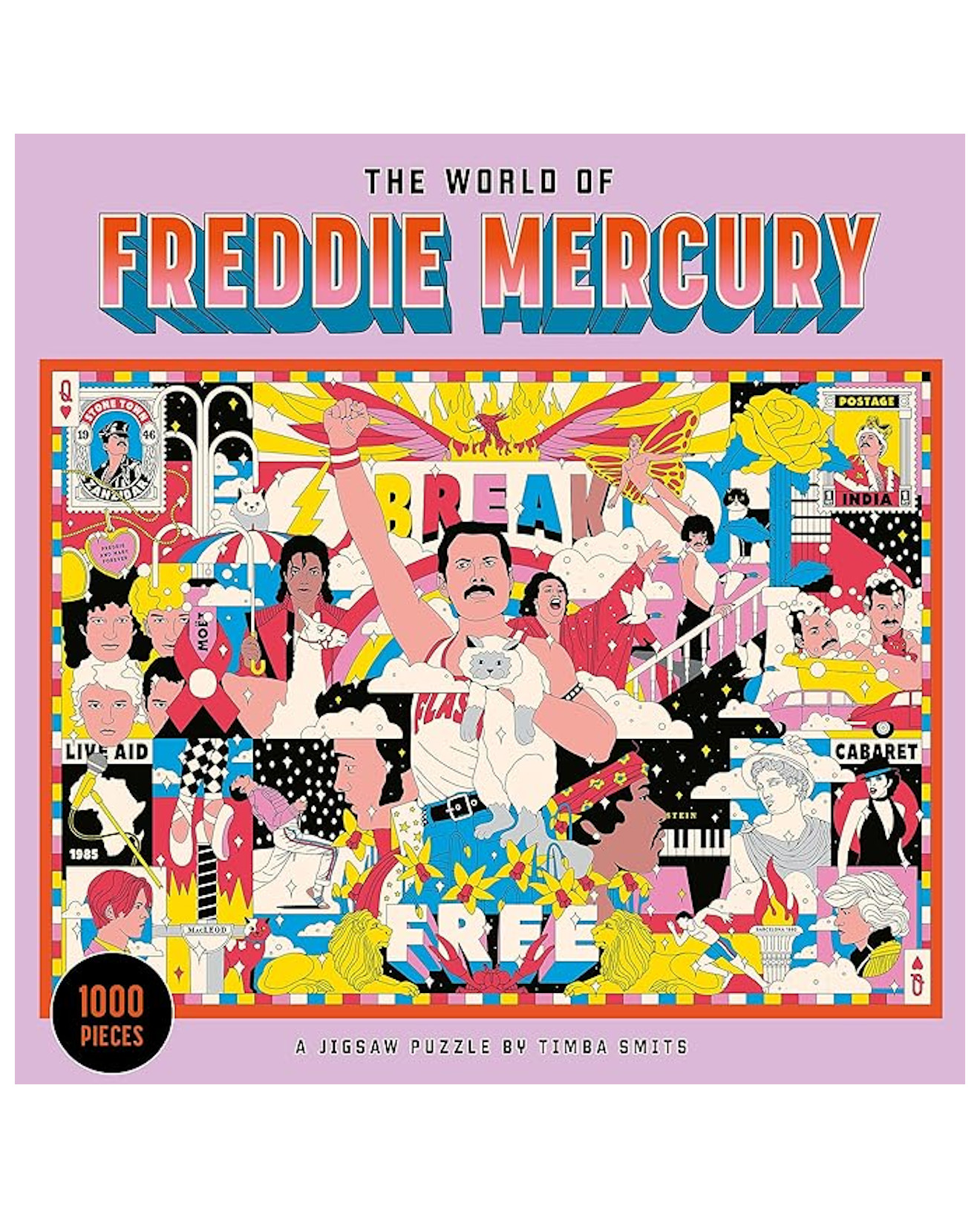 Rompecabezas Larousse World Of Freddie Mercury 1000 Piezas