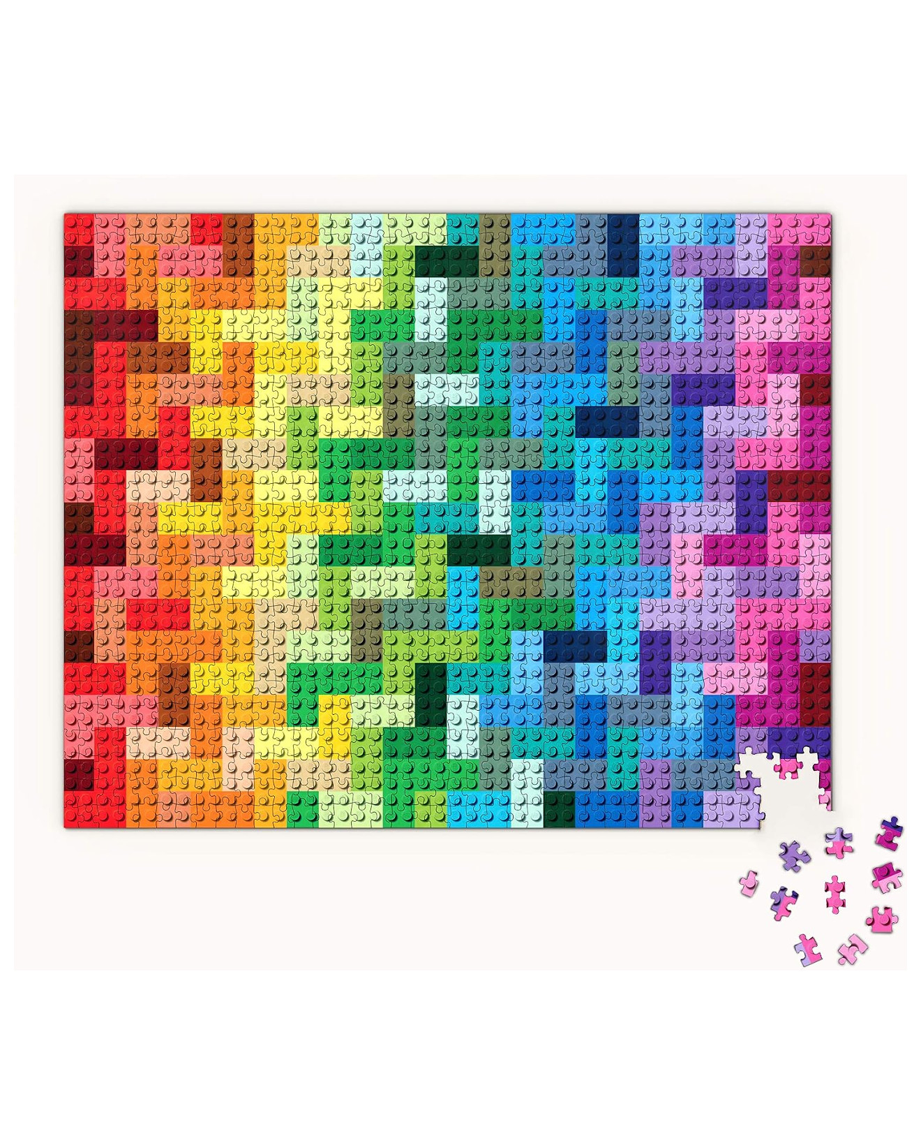 Foto 4 pulgar | Rompecabezas Lego Rainbow Bricks 1000 Piezas Puzzle