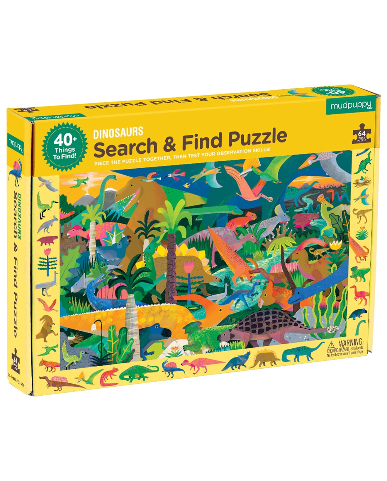 Foto 2 pulgar | Rompecabezas Dinosaurs Search And Find 64 Piezas Puzzle