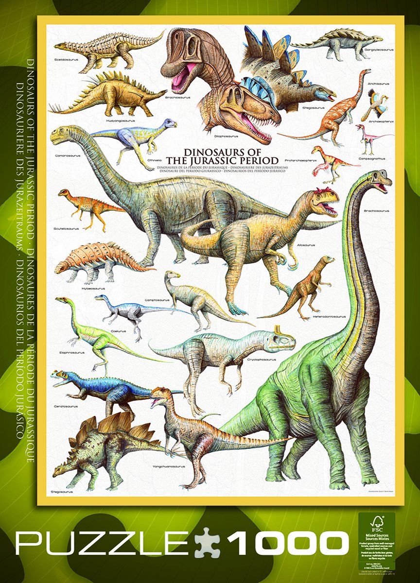 Foto 5 pulgar | Rompecabezas Eurographics Dinosaurios 1000 Piezas - Venta Internacional