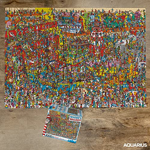 Foto 4 pulgar | Rompecabezas Aquarius Where's Waldo 3000 Piezas - Venta Internacional