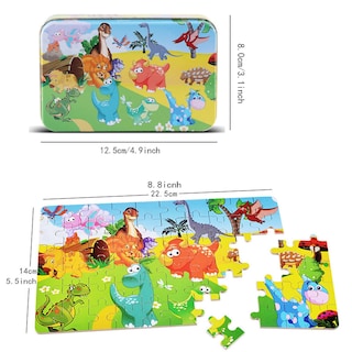 Foto 2 | Venta Internacional - Rompecabezas de Madera con Dibujos Animados para Niños