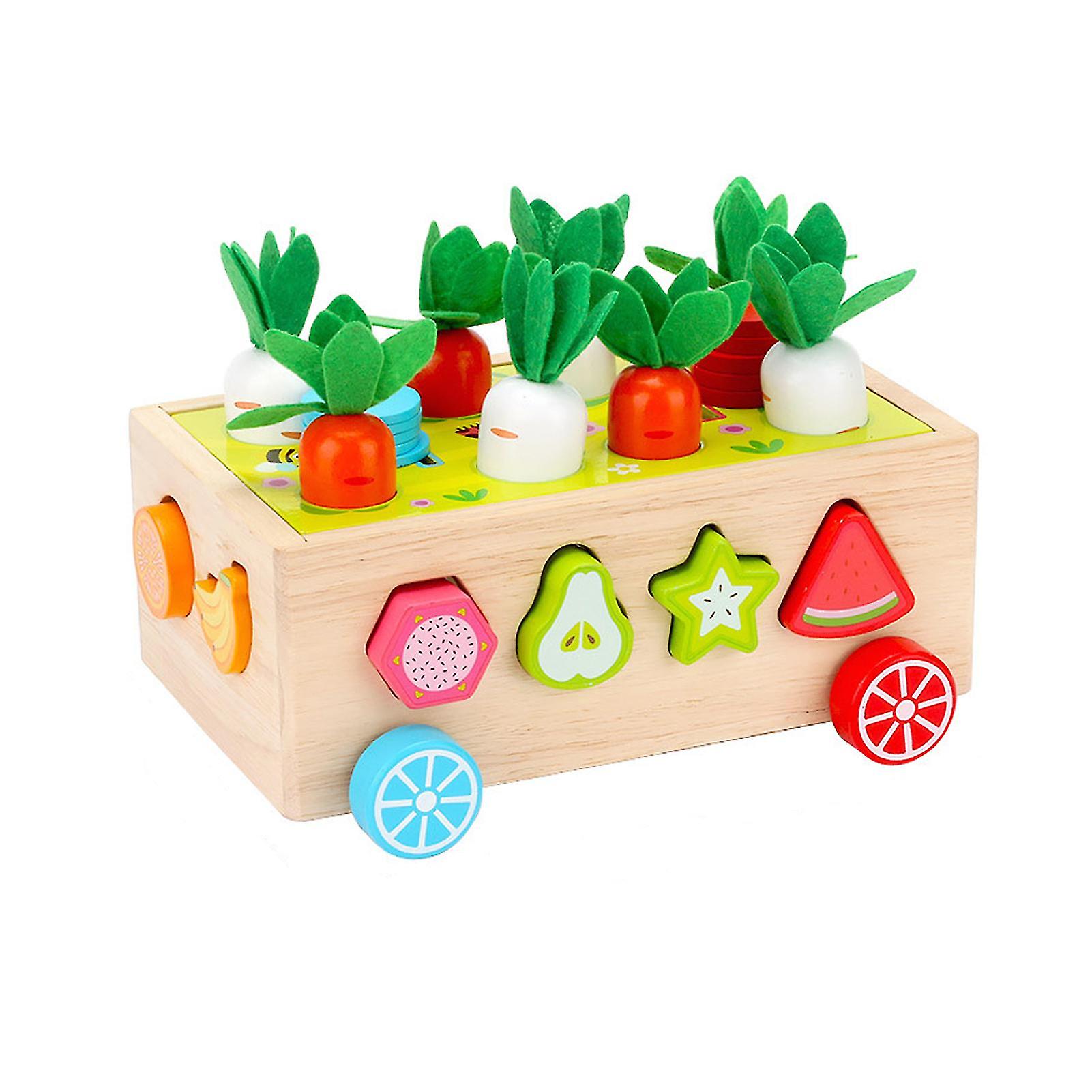 Foto 2 pulgar | Venta Internacional - Juego De Rompecabezas Montessori Con Forma De Fruta De Madera Montessori