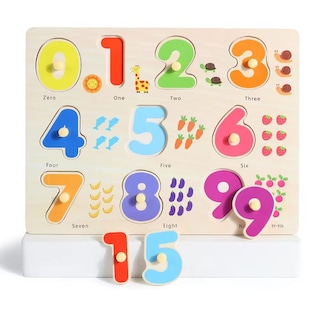 Foto 5 | Venta Internacional - Juego De Rompecabezas Grinnnie De Madera Montessori Para Niños De 2 A 4 Años, 3 Unidades