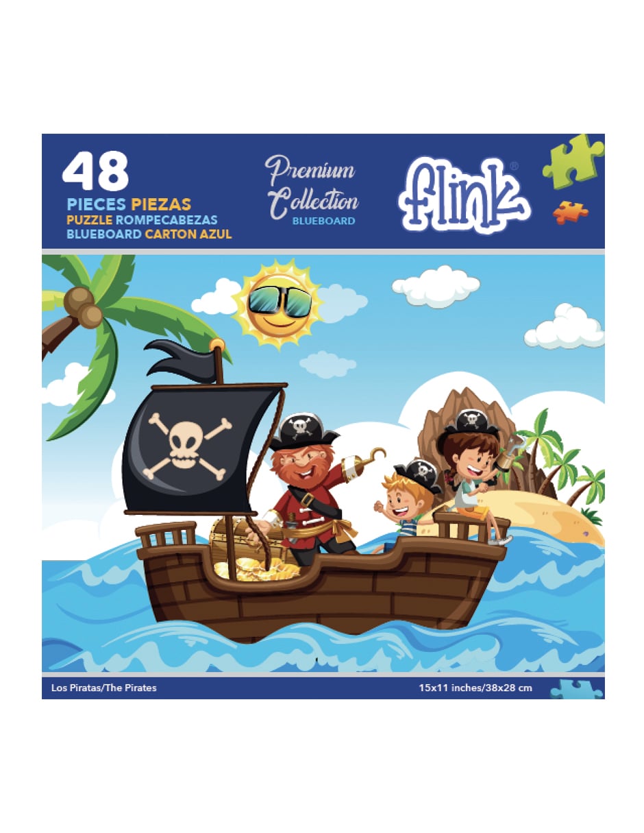 Rompecabezas Infantil Flink Los Piratas 48 Piezas $230