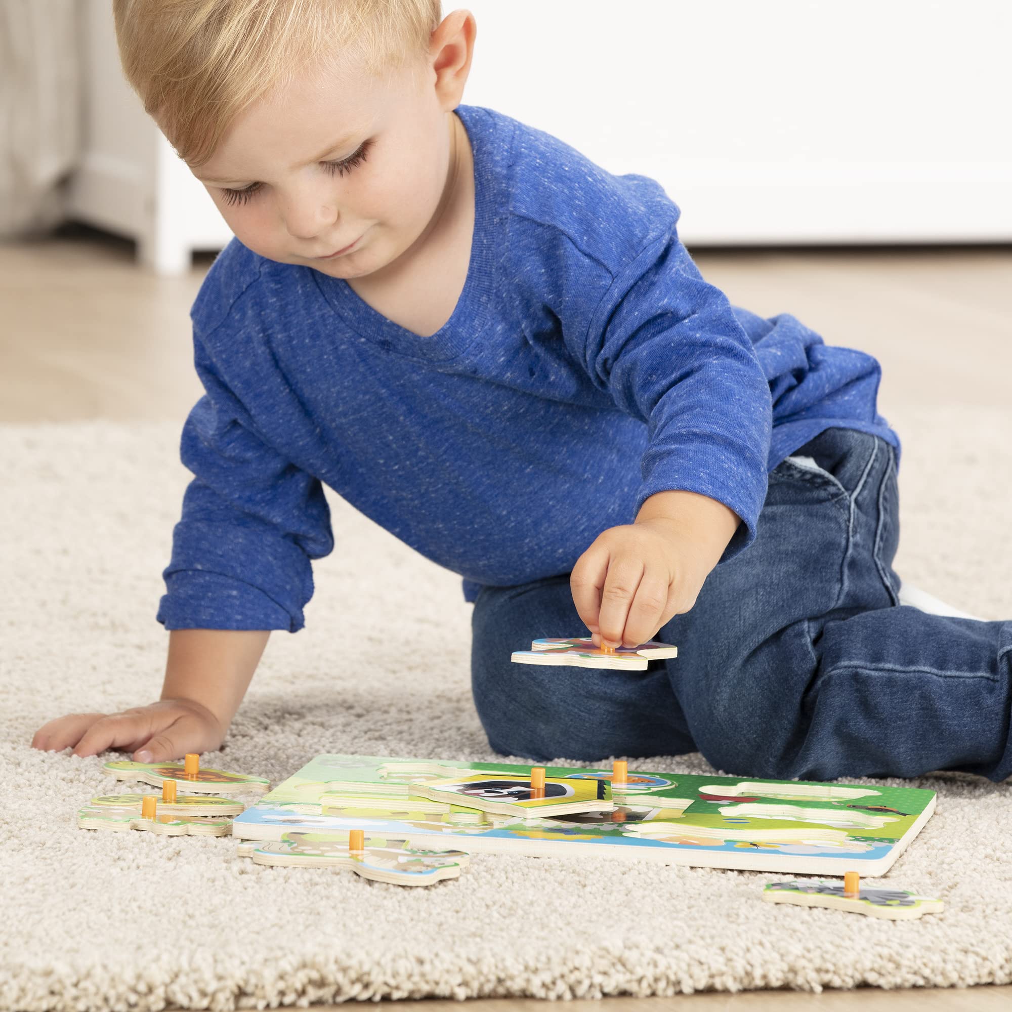 Foto 4 pulgar | Set De Rompecabezas De Madera Melissa & Doug World Of Animals - Venta Internacional.