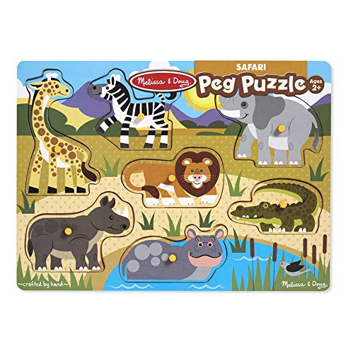 Foto 8 pulgar | Set De Rompecabezas De Madera Melissa & Doug World Of Animals - Venta Internacional.