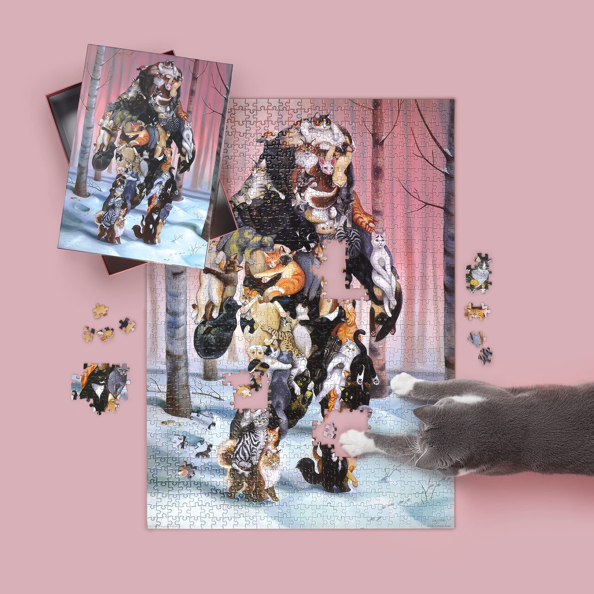 Foto 3 pulgar | Rompecabezas Fred Catsquatch de Shyama Golden 1000 Piezas - Venta Internacional
