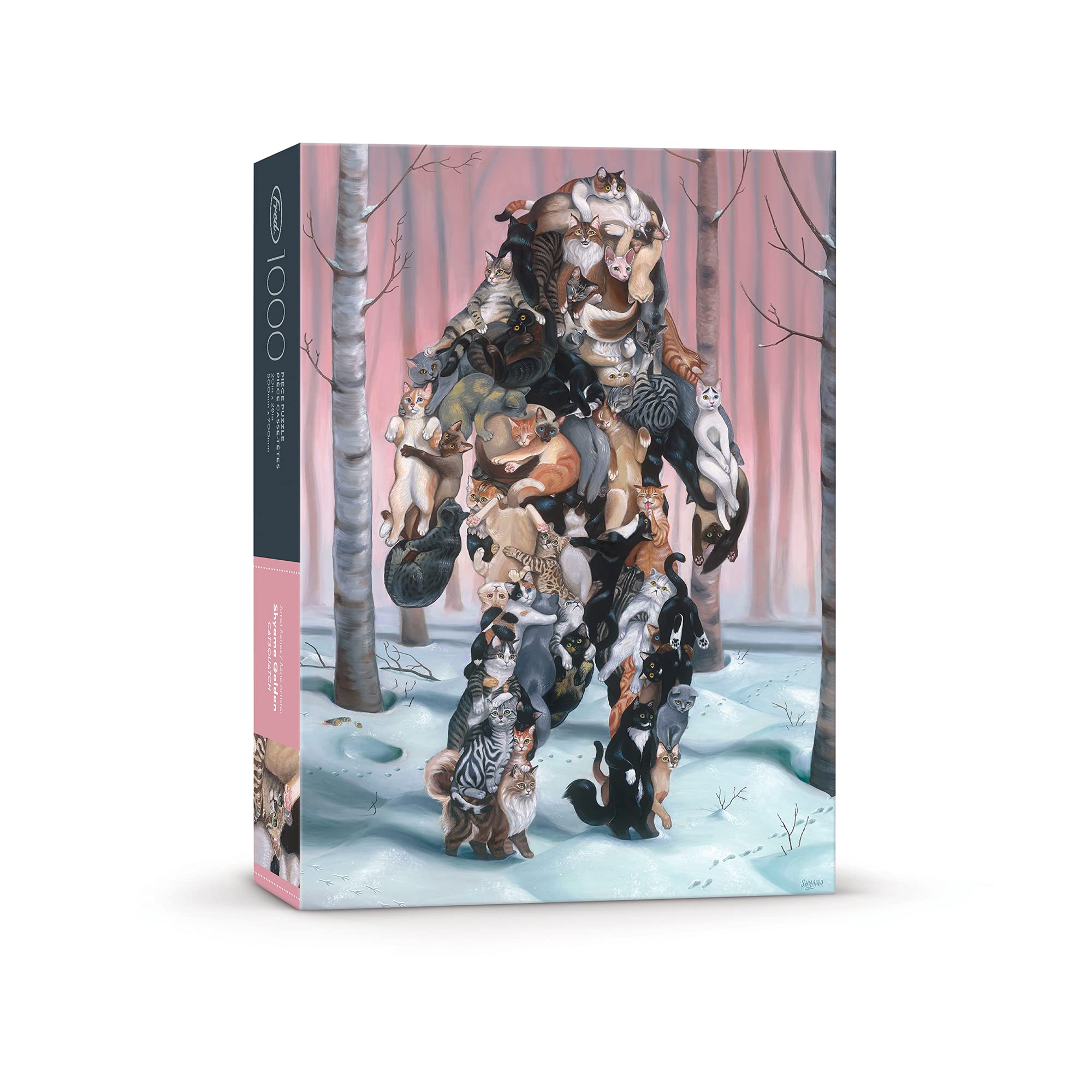 Foto 4 | Rompecabezas Fred Catsquatch de Shyama Golden 1000 Piezas - Venta Internacional