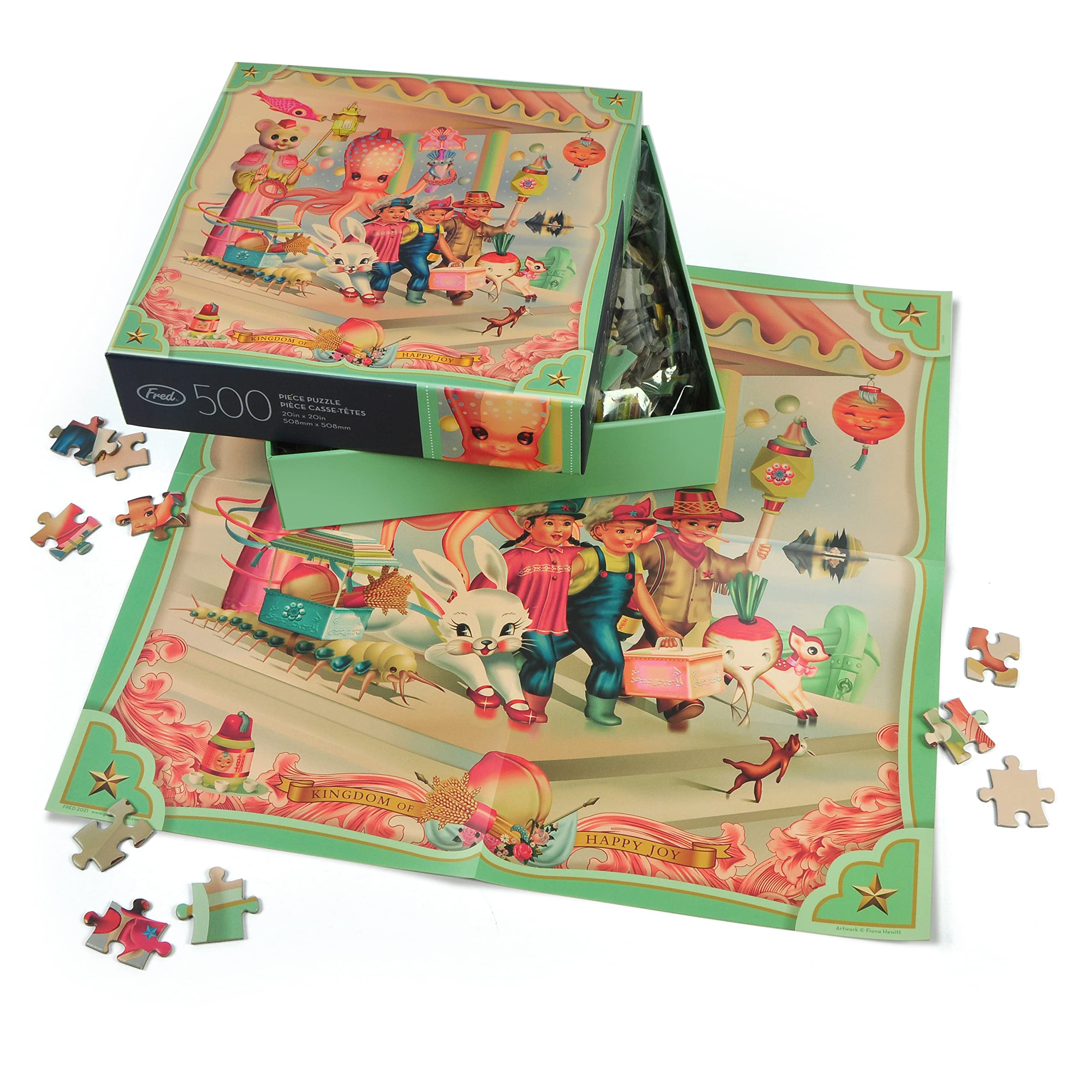 Foto 3 | Rompecabezas Fred Kingdom Of Happy Joy 500 Piezas - Venta Internacional