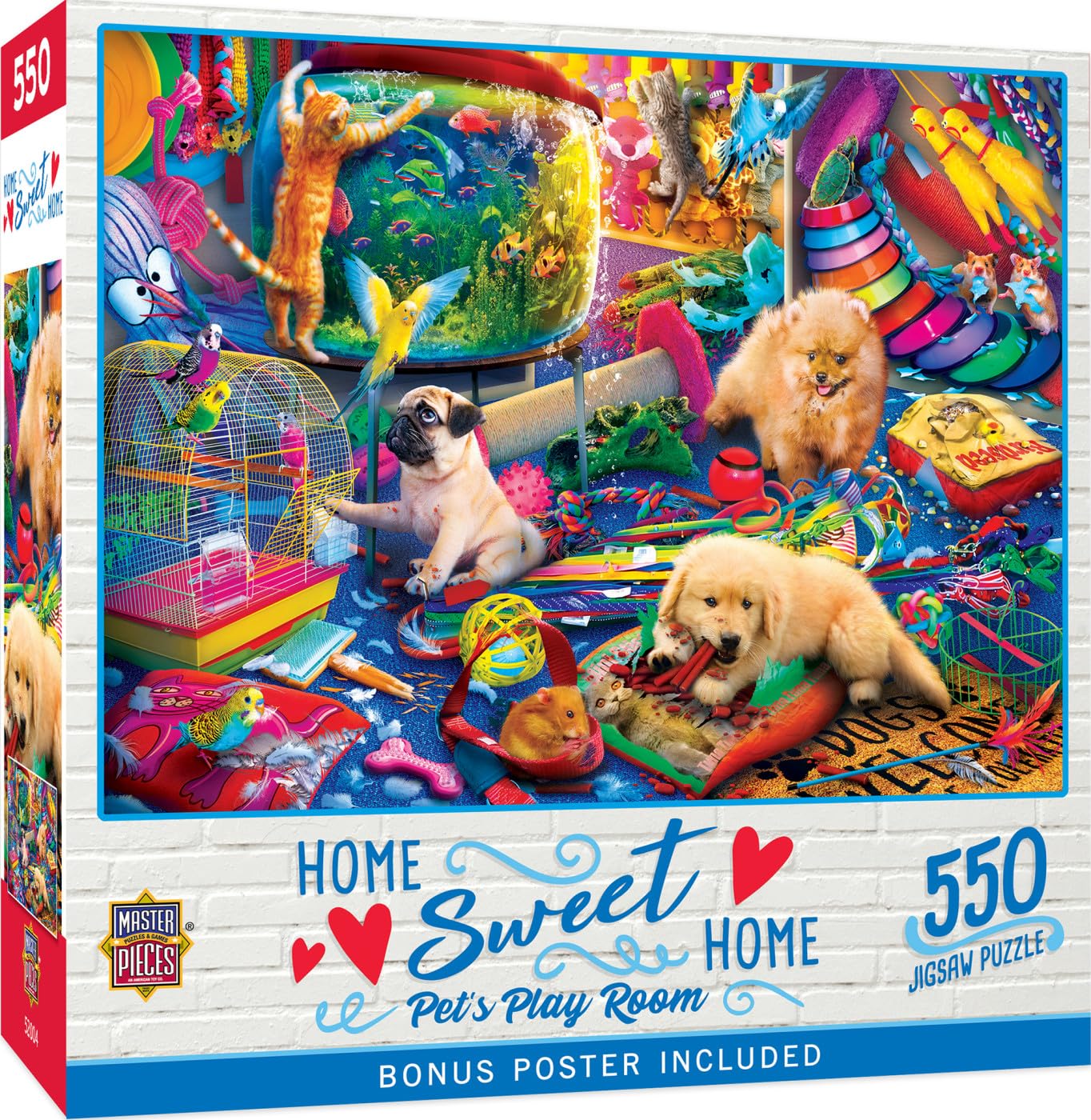 Foto 2 pulgar | Rompecabezas MasterPieces Pet's Playroom 550 Piezas - Venta Internacional
