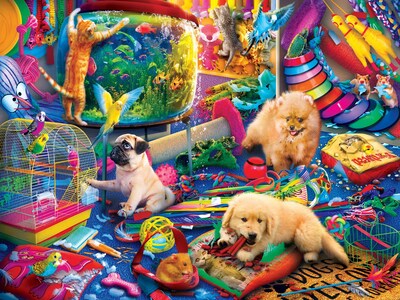 Foto 2 | Rompecabezas MasterPieces Pet's Playroom 550 Piezas - Venta Internacional