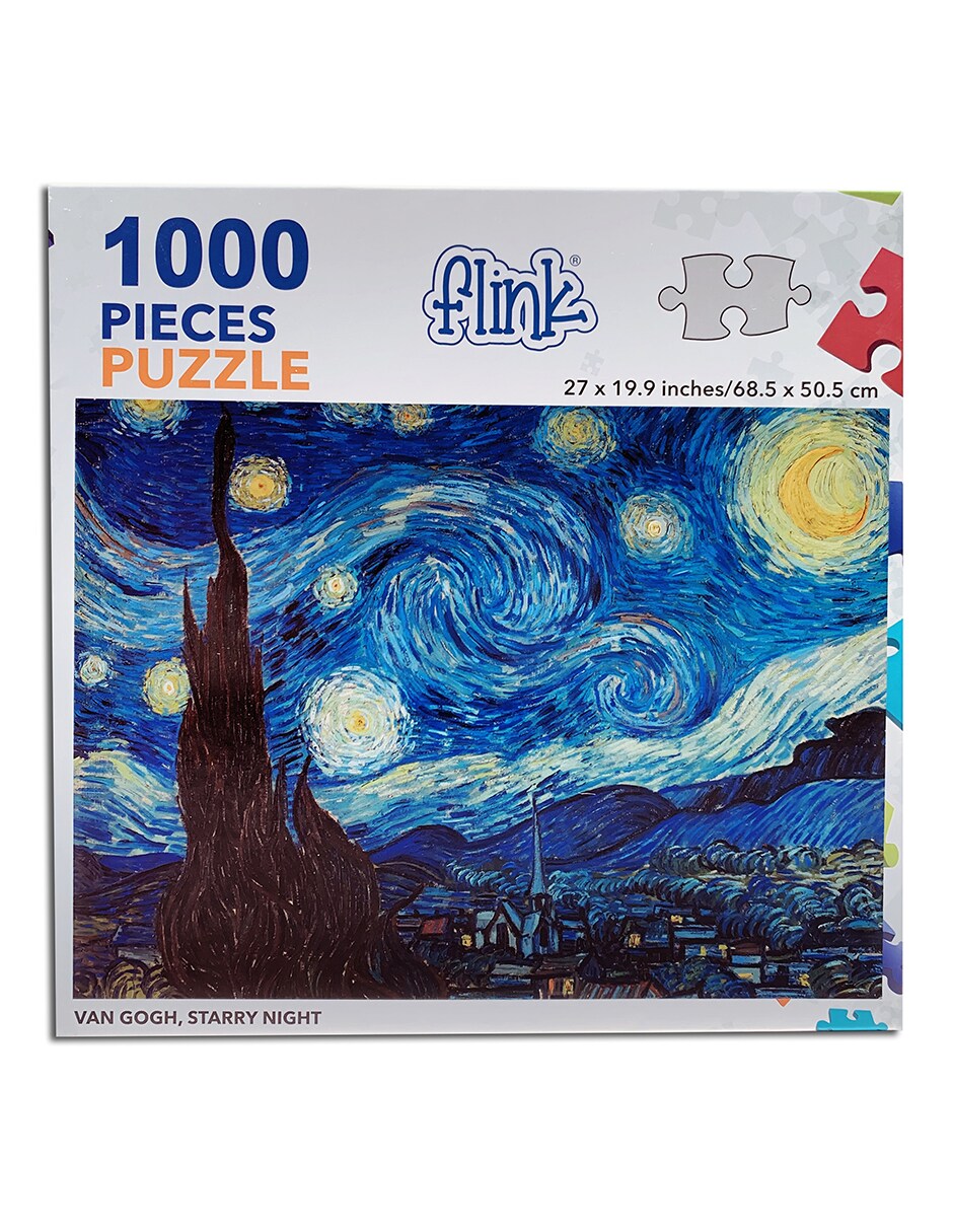 Rompecabezas Flink La Noche Estrellada de Van Gogh 1000 Piezas $320