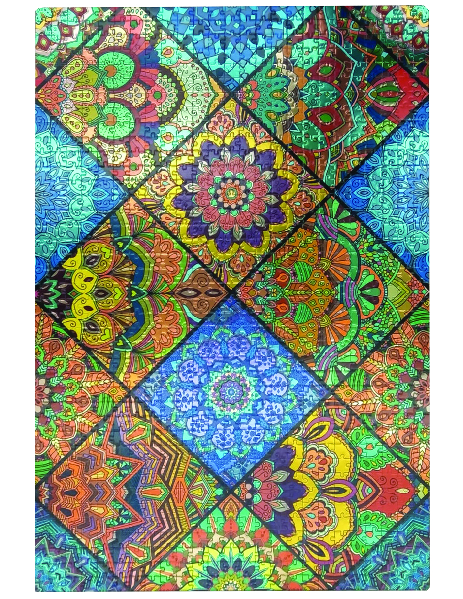 Rompecabezas de Mandalas Metalizado Flink 68.5x50.5 cm 1000 Piezas