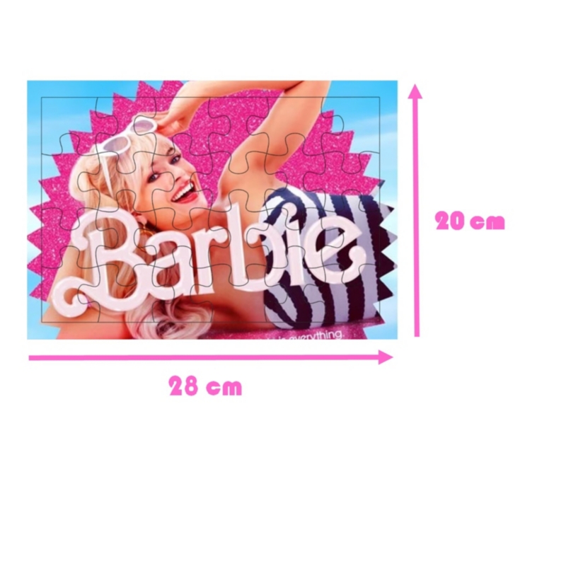 Foto 3 pulgar | Puzzle Barbie The Movie Wood De 24 Piezas Para Niñas Mayores De 3 Años - Venta Internacional.