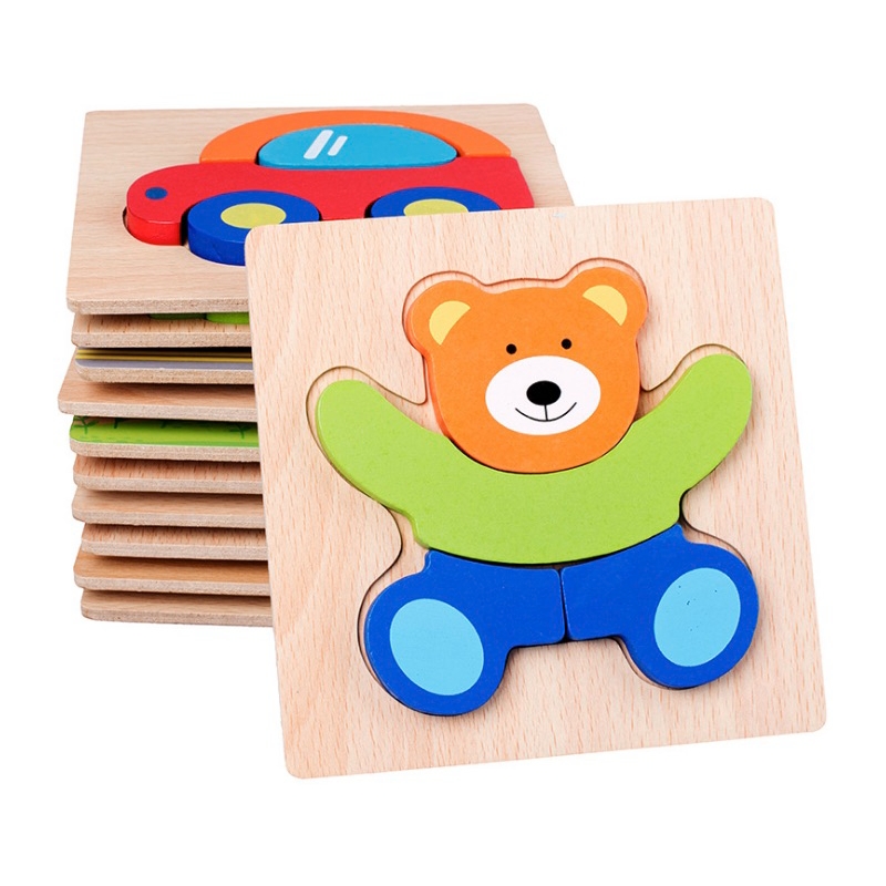 Foto 1 | Rompecabezas De Encaje De Madera Para Niños - Venta Internacional.