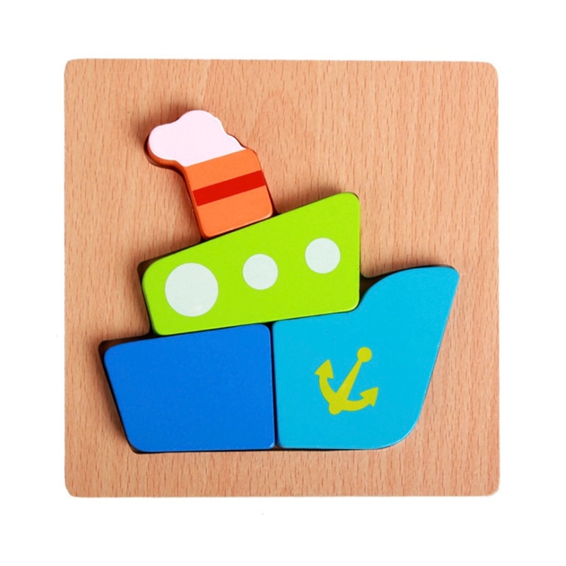 Foto 3 | Rompecabezas De Encaje De Madera Para Niños - Venta Internacional.