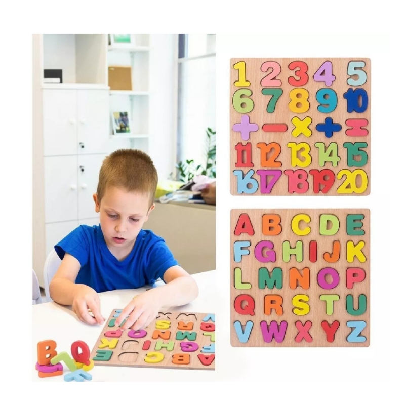 Foto 3 pulgar | Juguete Didáctico De Madera Con Números De Mesa Montessori Para Niños - Venta Internacional.