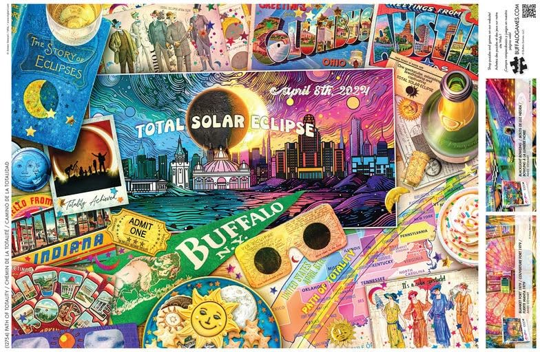 Foto 4 | Rompecabezas Buffalo Games Path Of Totality 1000 Piezas - Venta Internacional