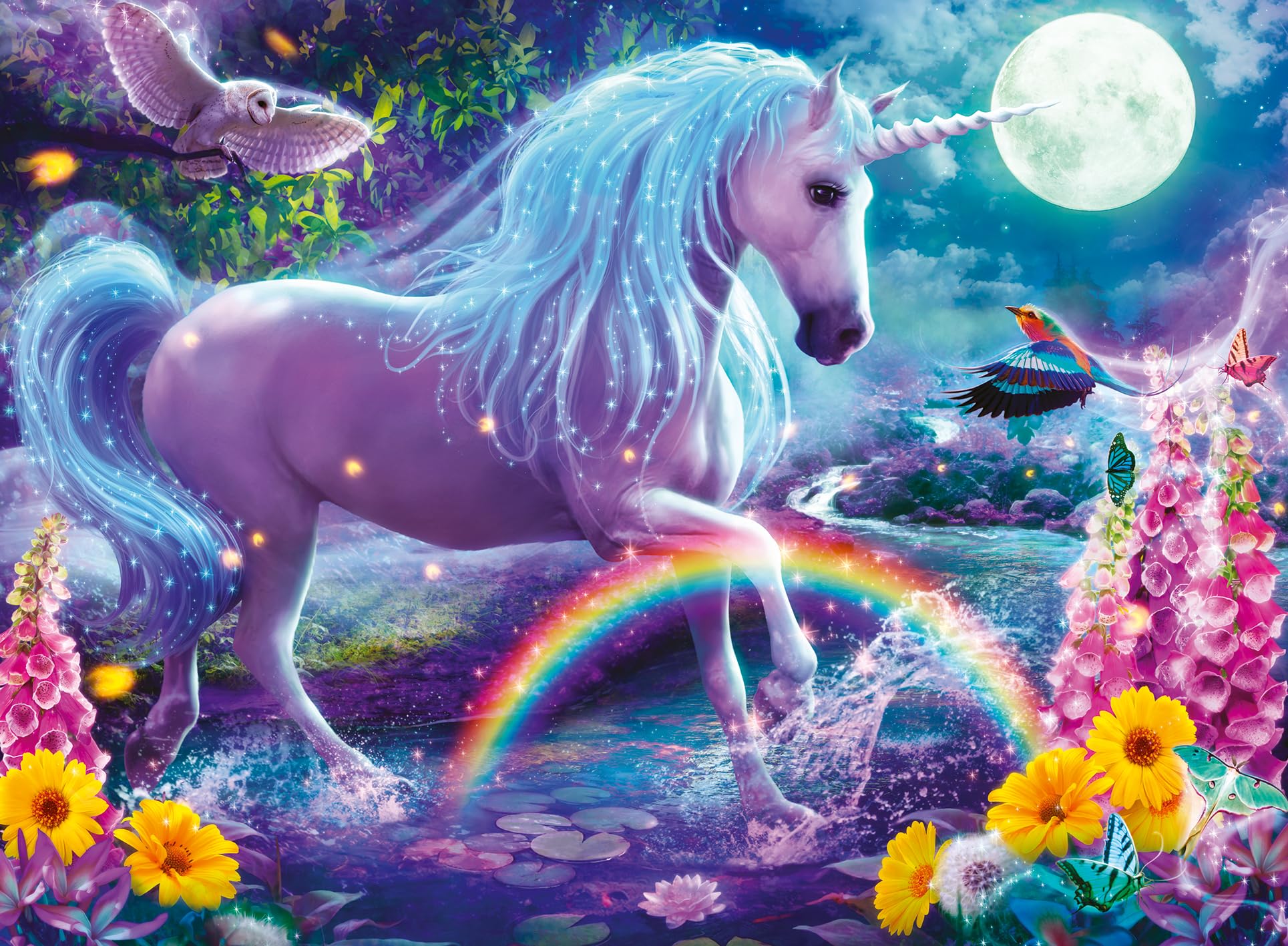 Foto 3 pulgar | Rompecabezas Ravensburger con Purpurina Unicornio 100 Piezas para Niños - Venta Internacional