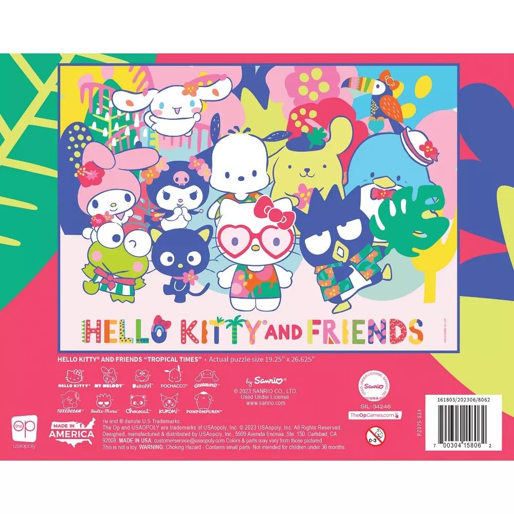 Foto 4 pulgar | Rompecabezas Hello Kitty Tropical Times 1000 Piezas - Venta Internacional