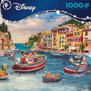 Foto 2 | Rompecabezas Ceaco Thomas Kinkade Disney Mickey & Minnie 1000 Piezas - Venta Internacional