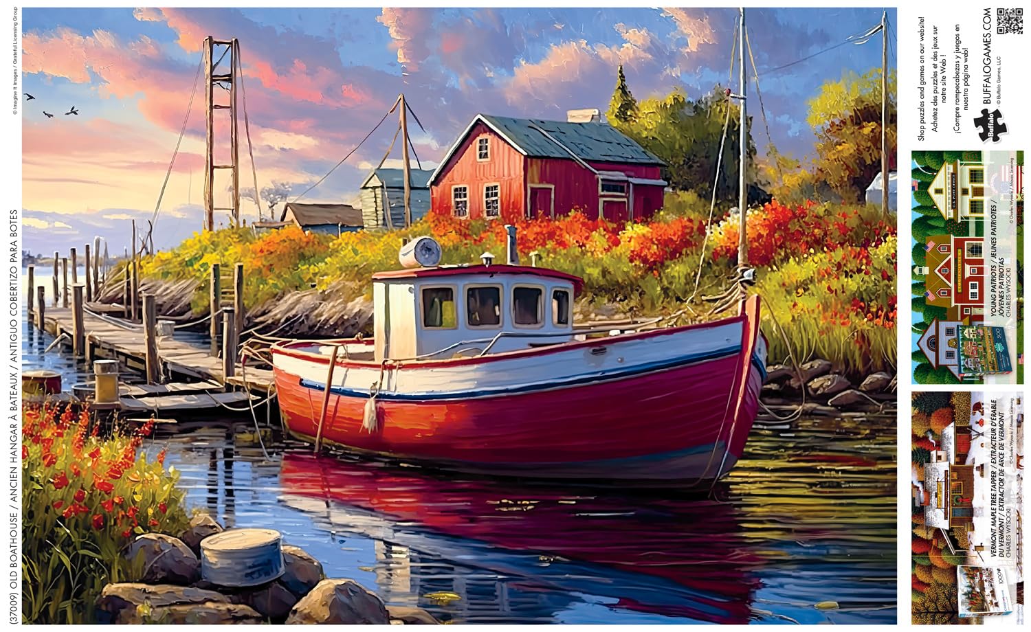 Foto 6 pulgar | Rompecabezas Buffalo Games Imagine It Images Old Boathouse 500 Piezas - Venta Internacional