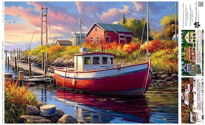 Foto 5 | Rompecabezas Buffalo Games Imagine It Images Old Boathouse 500 Piezas - Venta Internacional