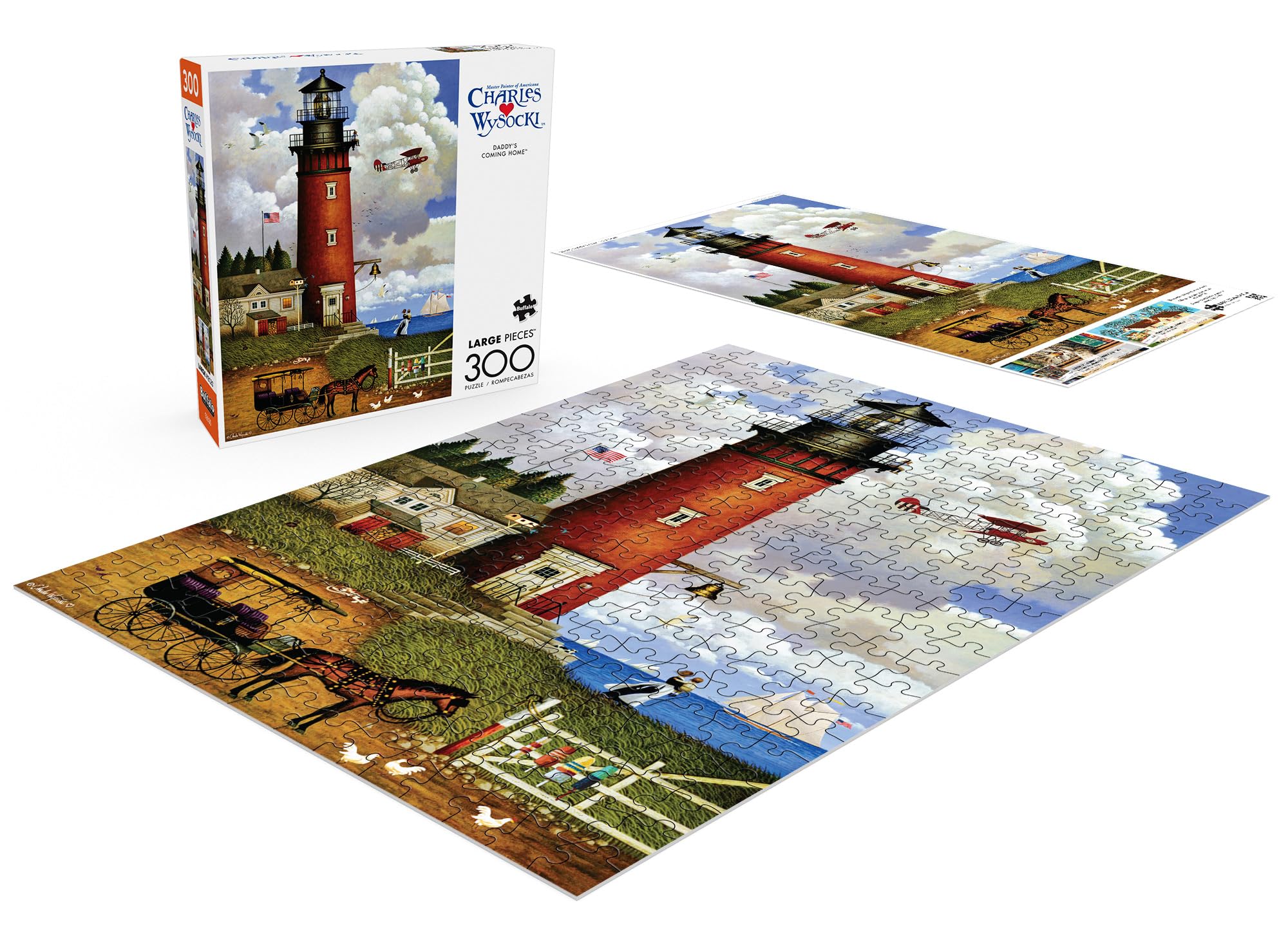 Foto 5 pulgar | Rompecabezas Buffalo Games Charles Wysocki 300 Piezas - Venta Internacional