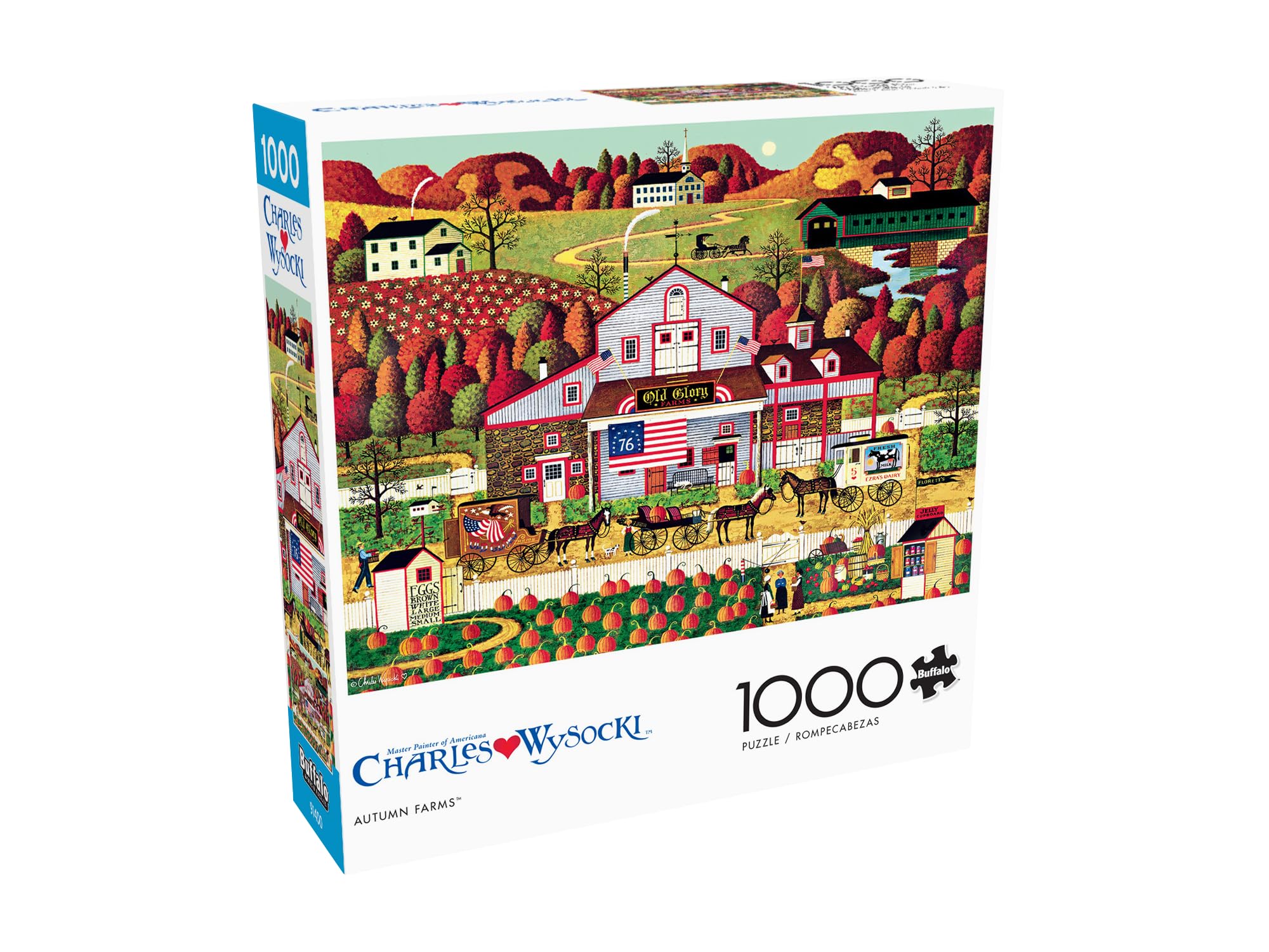Foto 4 pulgar | Rompecabezas Buffalo Games Charles Wysocki Granjas Otoñales 1000 Piezas - Venta Internacional