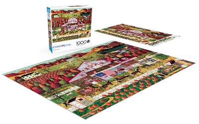 Foto 4 | Rompecabezas Buffalo Games Charles Wysocki Granjas Otoñales 1000 Piezas - Venta Internacional