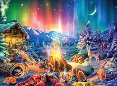 Foto 1 | Rompecabezas Buffalo Games Winter's Night Hofire 1000 Piezas - Venta Internacional
