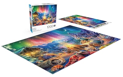 Foto 4 | Rompecabezas Buffalo Games Winter's Night Hofire 1000 Piezas - Venta Internacional