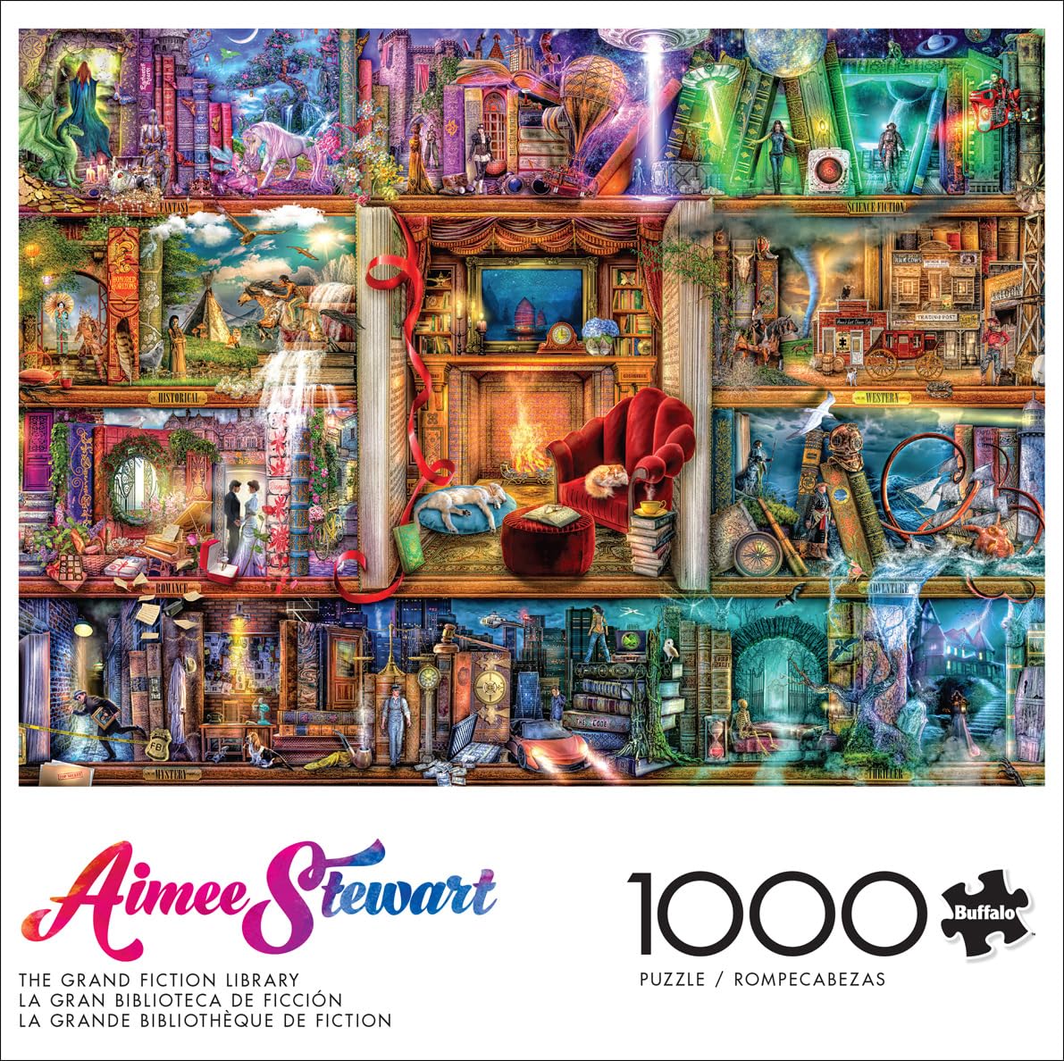Foto 3 pulgar | Rompecabezas Buffalo Games Aimee Stewart 1000 Piezas - Venta Internacional
